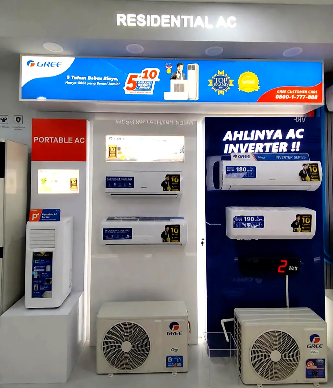 Display Gree Residential AC