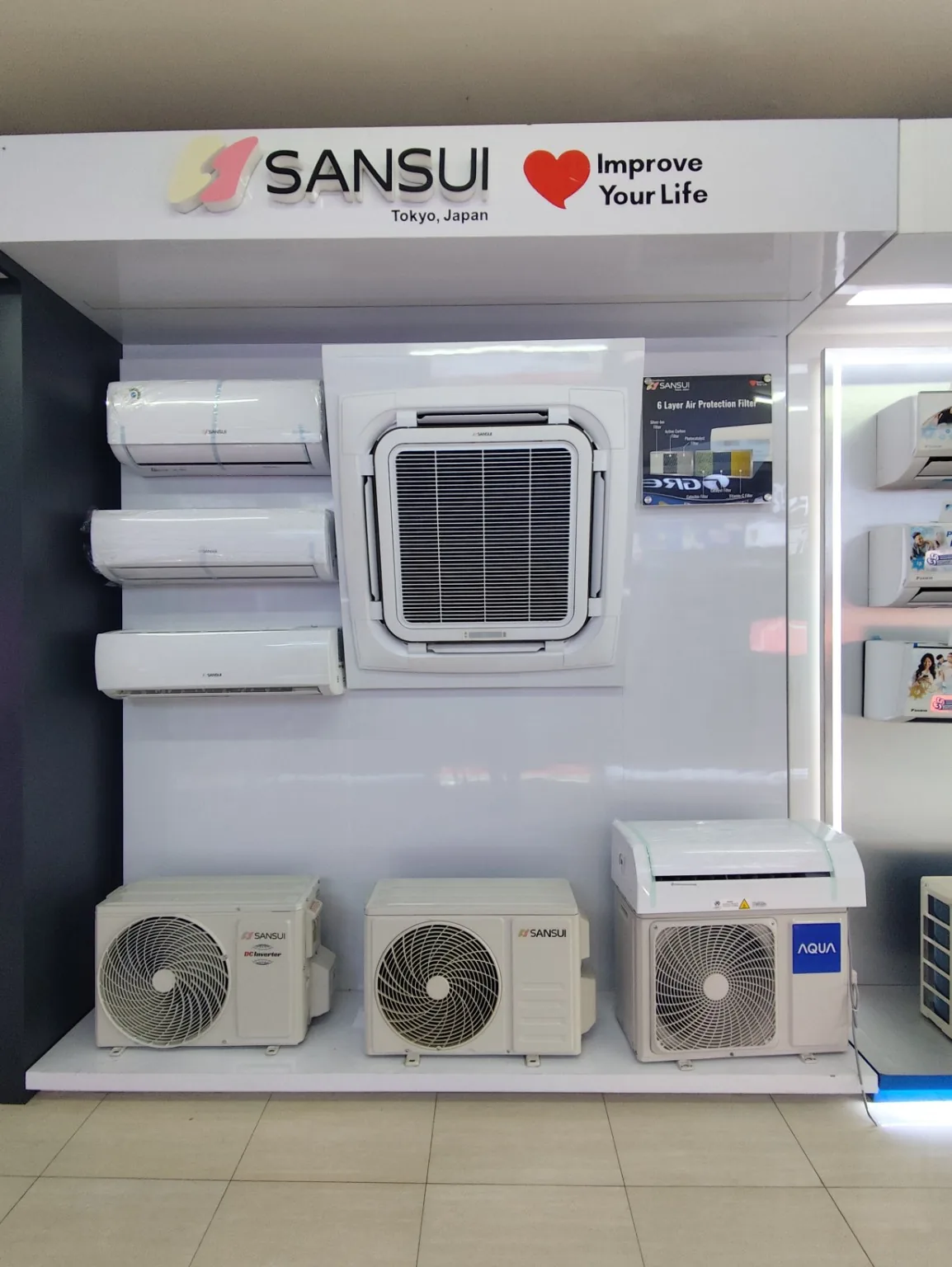 Showcase AC Sansui di RADJA AC