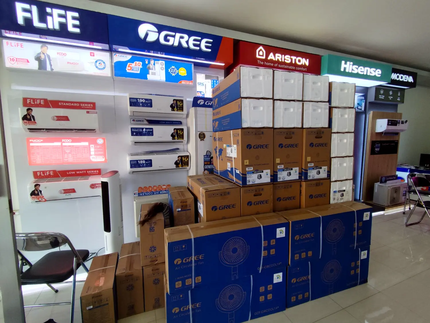 Showroom RADJA AC — AC original multi-brand untuk rumah, usaha, dan proyek