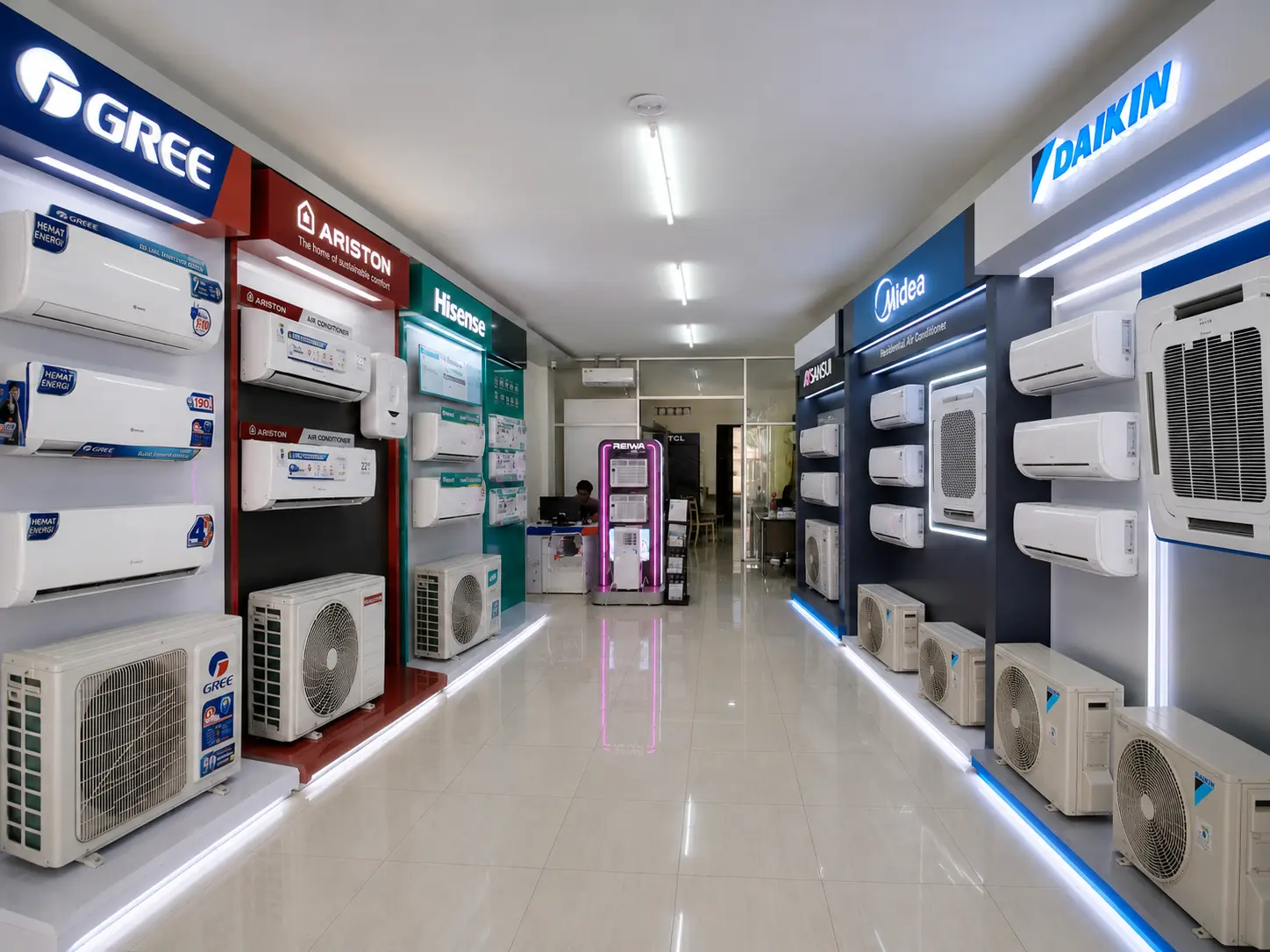 Showroom Radja AC — toko AC Sharp Original dengan stok siap cek